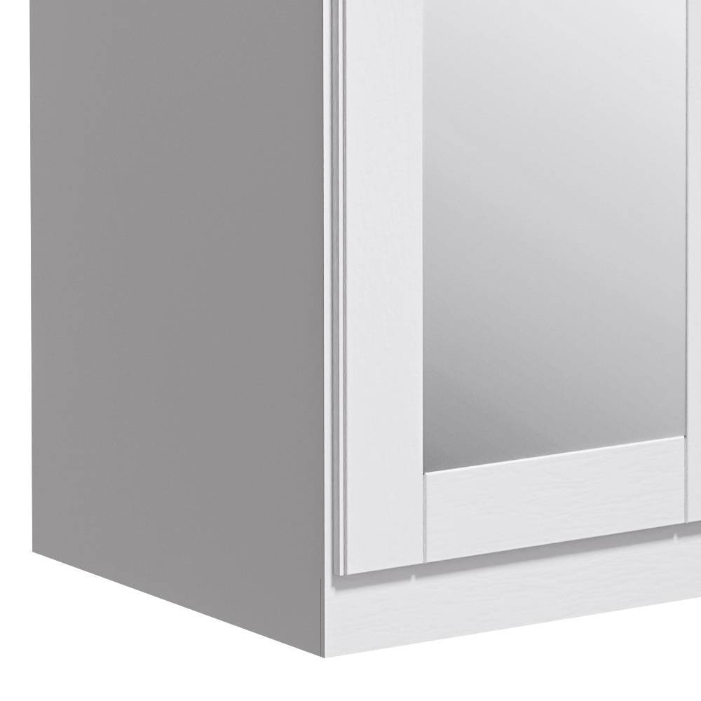 Modern Country Schrank in Weiß mit Grau - Caneon