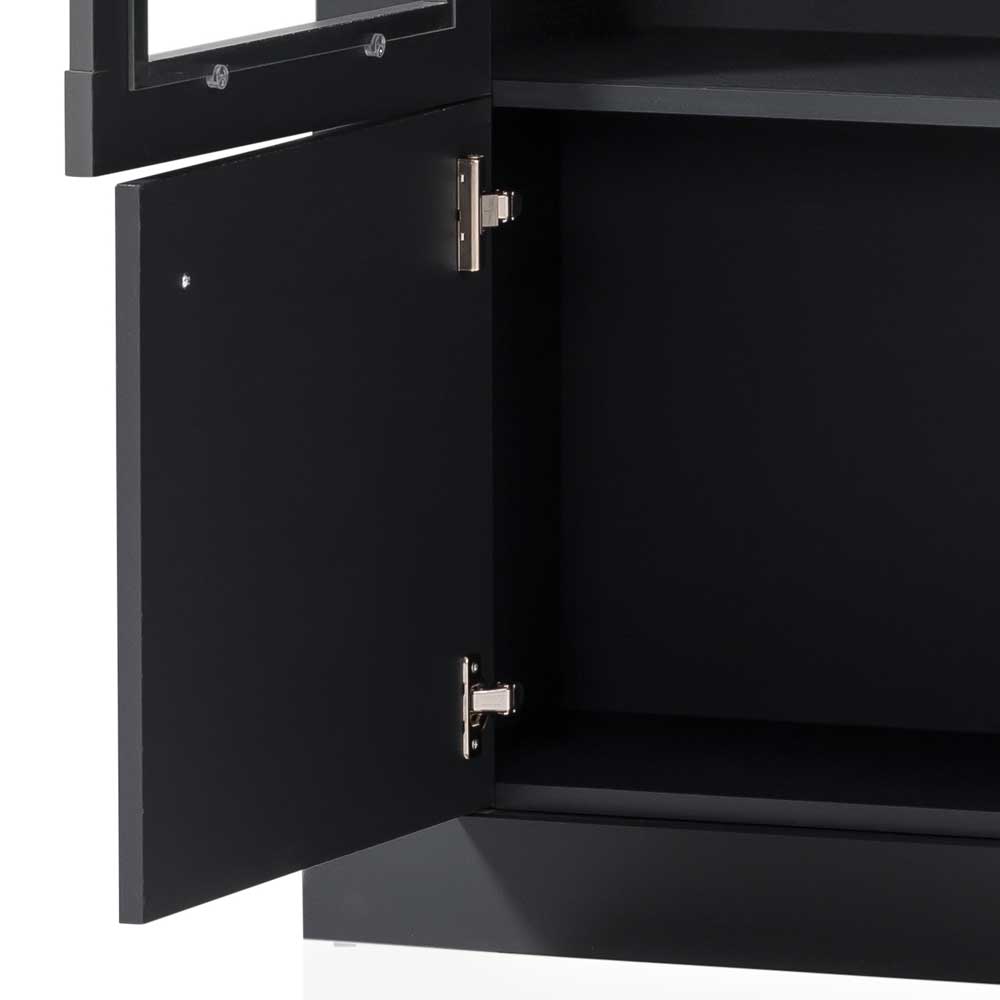 72x146x38 Landhaus Vitrine Highboard 2-türig - Lionel