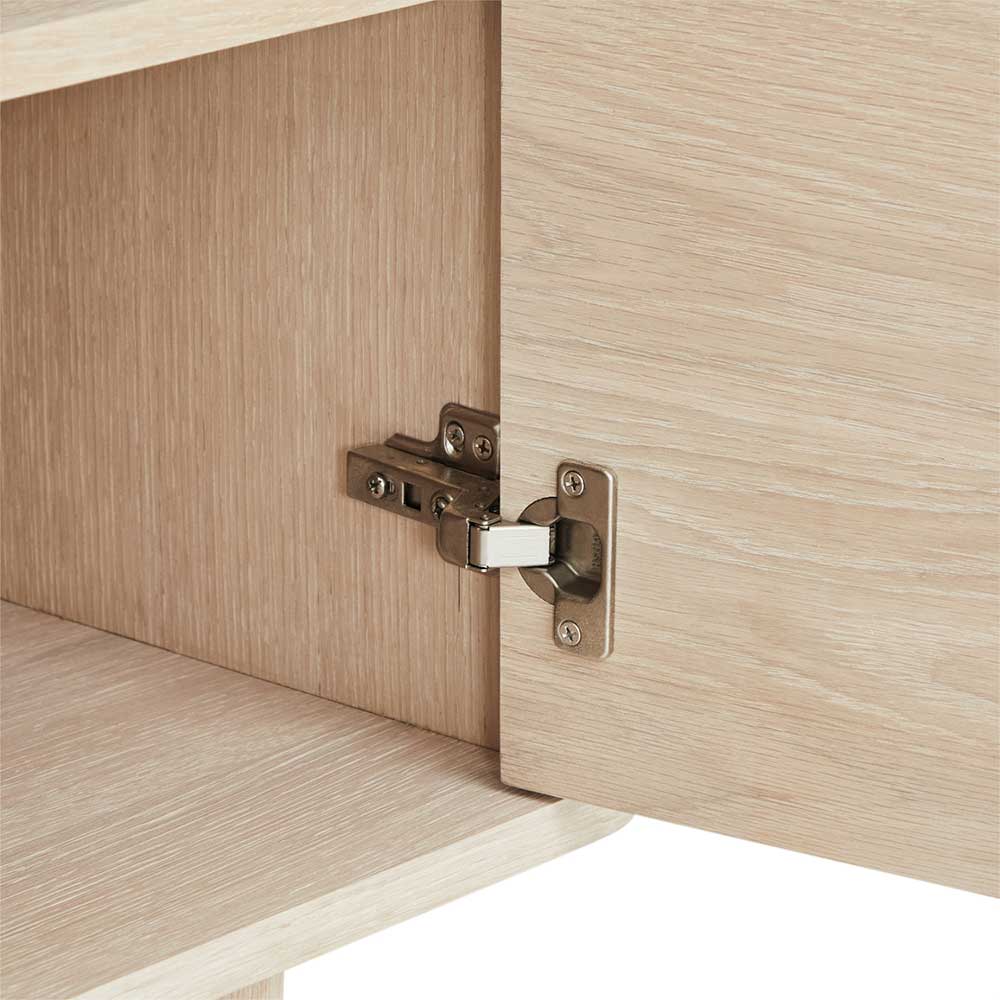 Scandi Chic Sideboard in Eiche Weiß - Rosanna