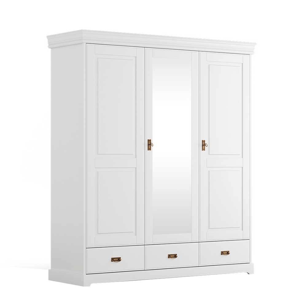 Schlafzimmer Kombischrank in Weiß - Presto