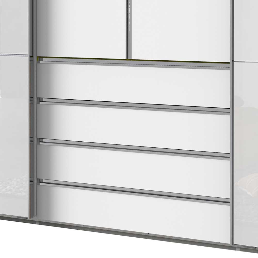 Schlafzimmerkleiderschrank mit Dreh- und Schiebetüren - Gastruna