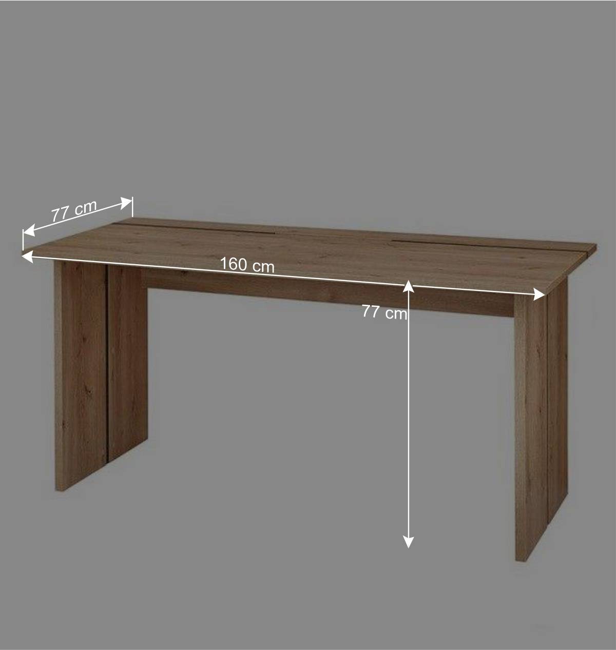 Office Schreibtisch 160x77x77 cm - Emly