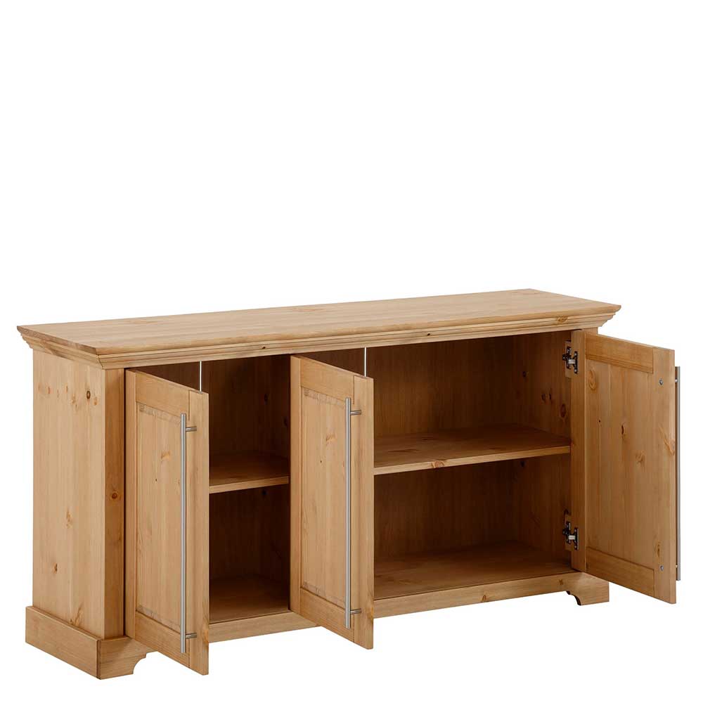 132x70x39 Moderne Holzkommode mit drei Türen - Noellisa