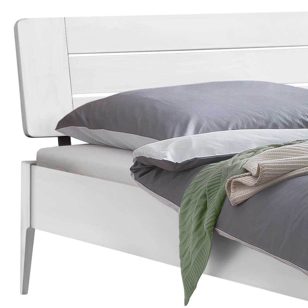 Bett in Weiß lackiert - Zebro