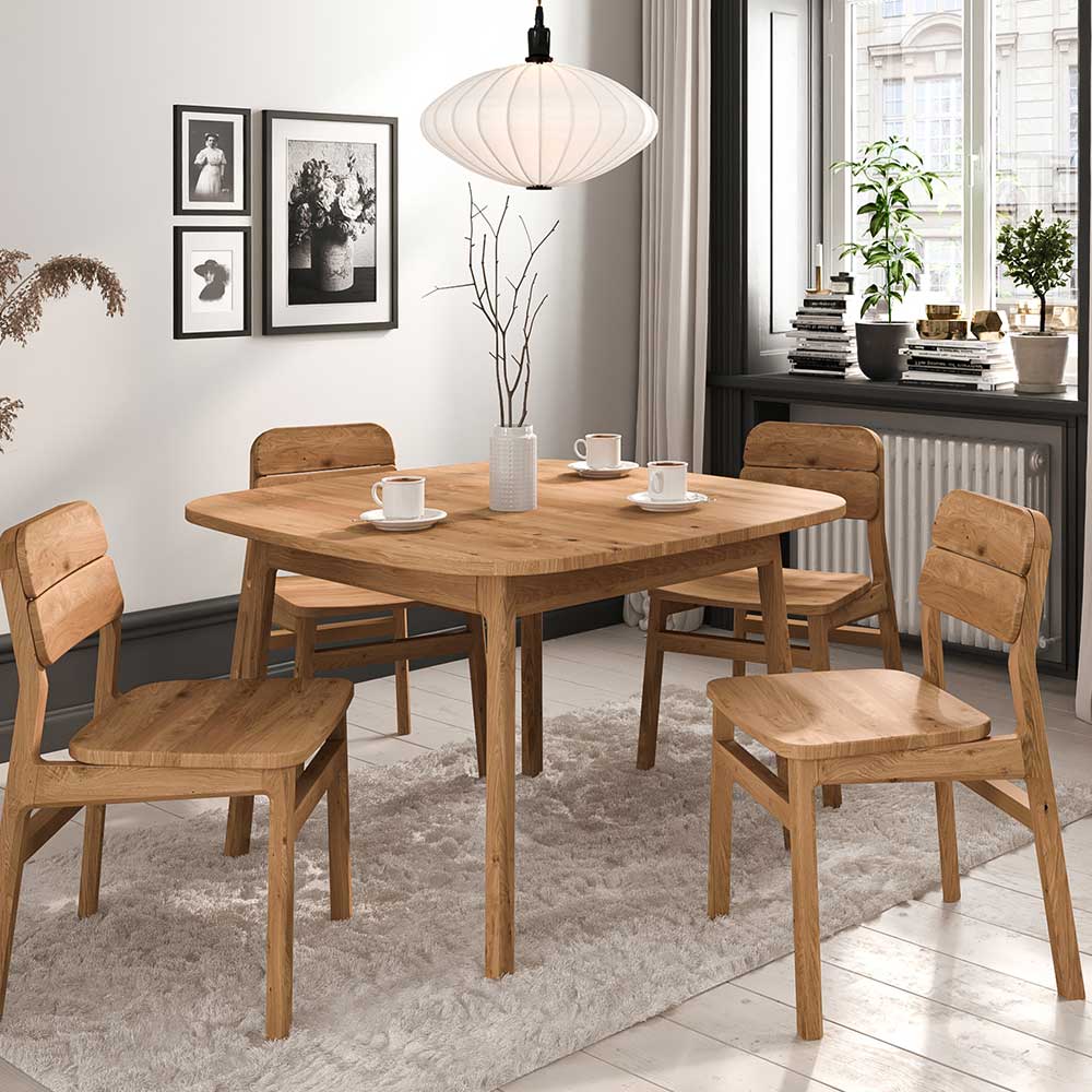 Wildeiche Tisch - 90 cm tief - Laida