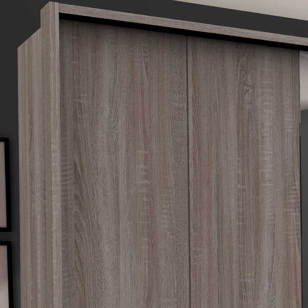 300 cm breiter Falttürenschrank in Holzoptik dunkel - Riding