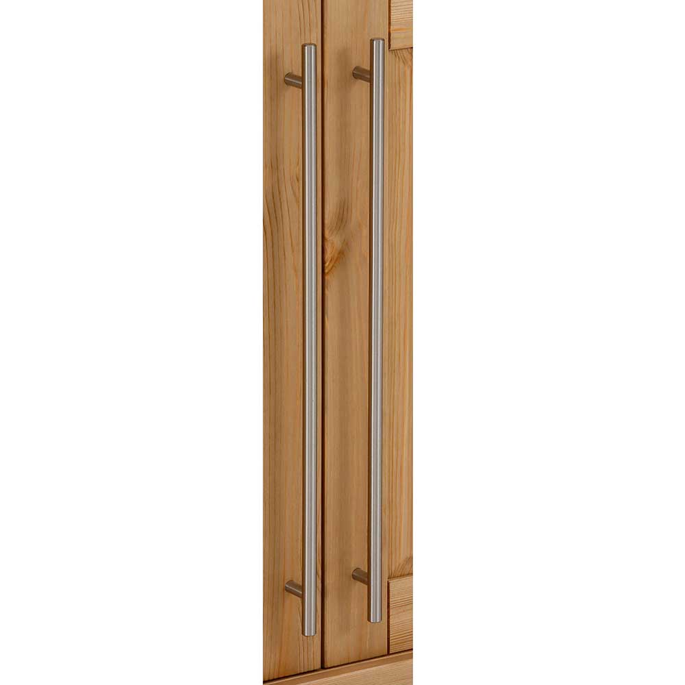 Kiefernholz Vitrine Glastür im Modern Country Style - Noellisa