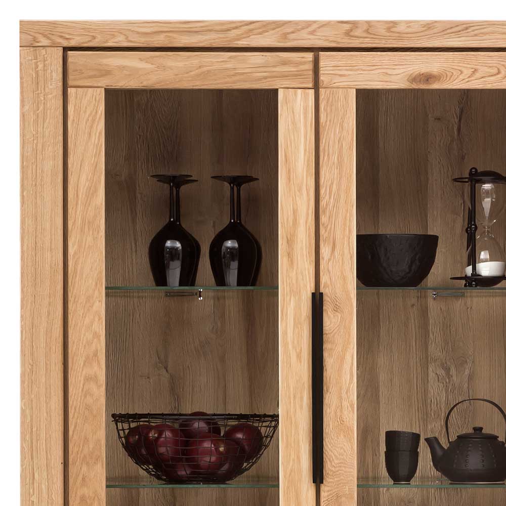 108x199,5x40 Vitrinenschrank 4-türig - Nelenia