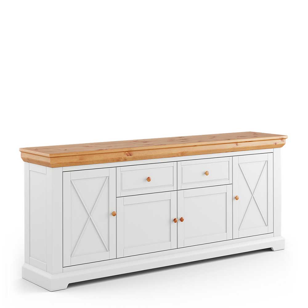 Sideboard im Landhaus Look - 200 cm breit - Saluts