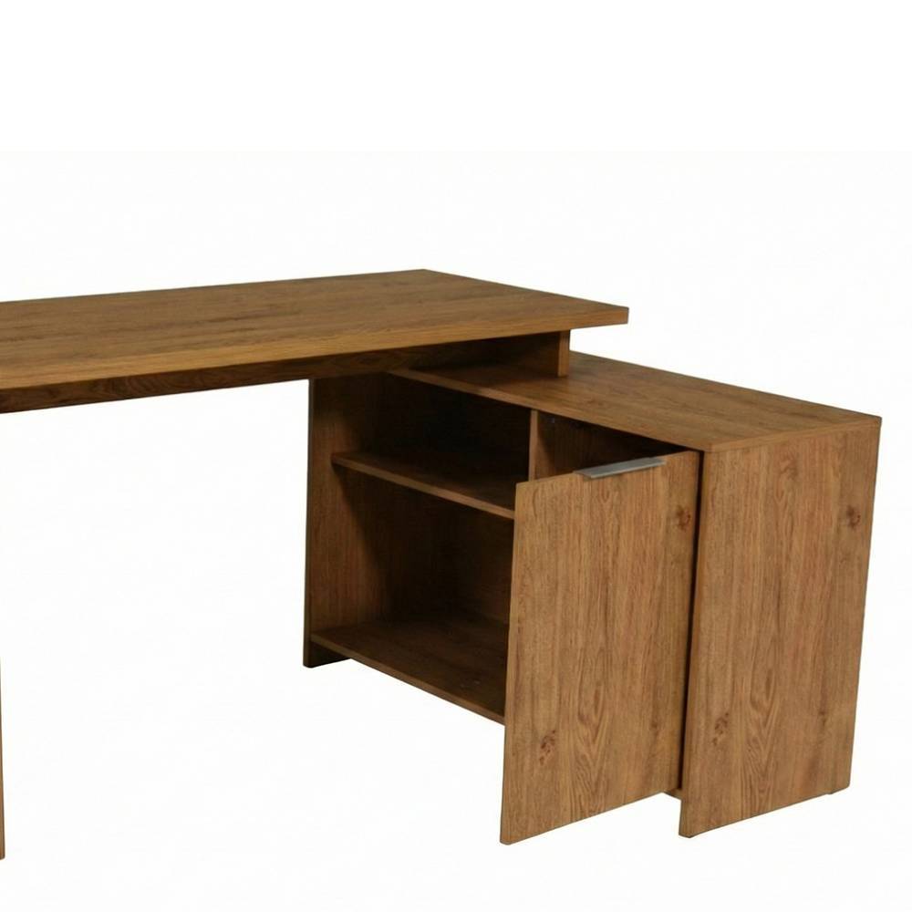 Design-Schreibtisch in Eiche Holzdekor - Nueva