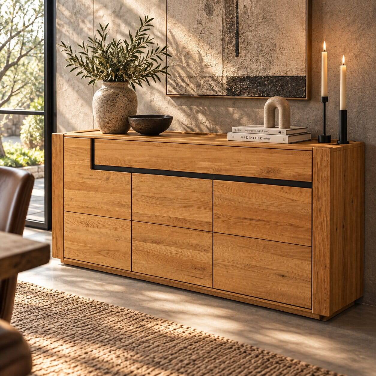 Sideboard aus Eiche Massivholz - Sofija