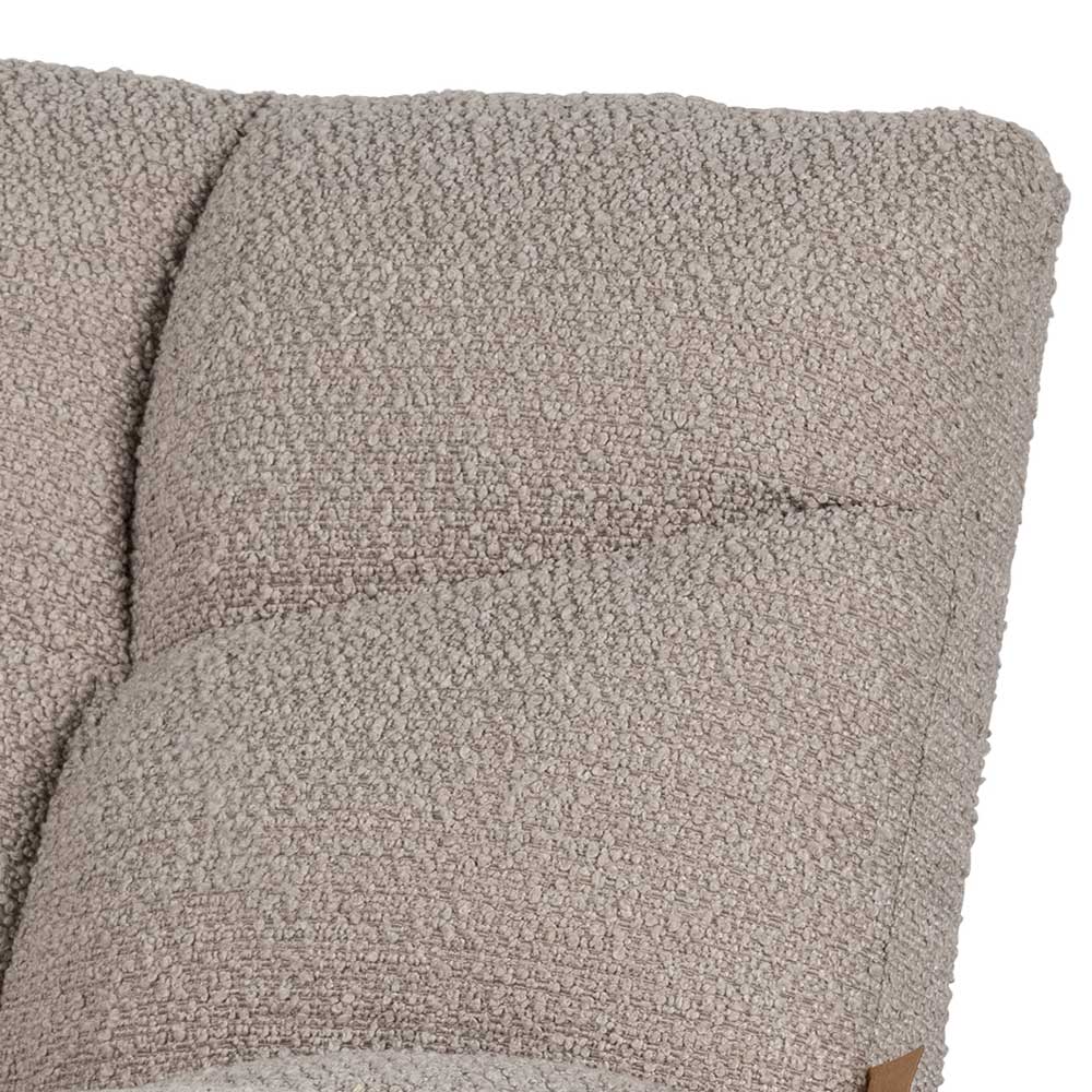 Struktur Boucle Stoff des Loungesessels Beige gepolstert – Cochon