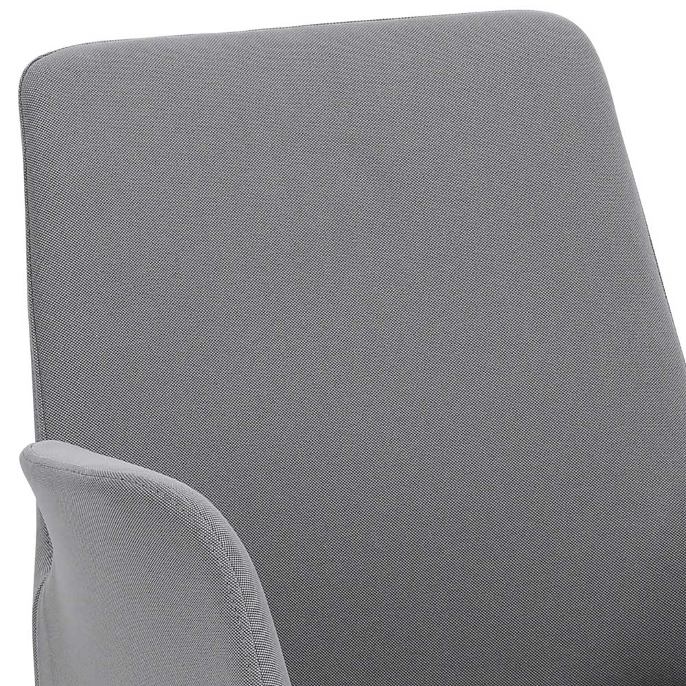 Design Bürostuhl mit Armlehnen in Grau - Iranus