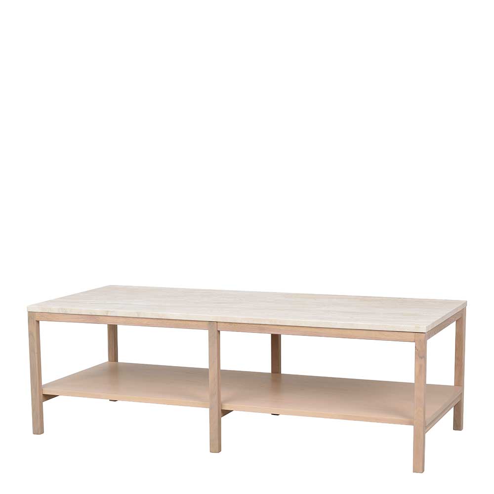 Travertin Couchtisch 140x45x60 cm - Brectan