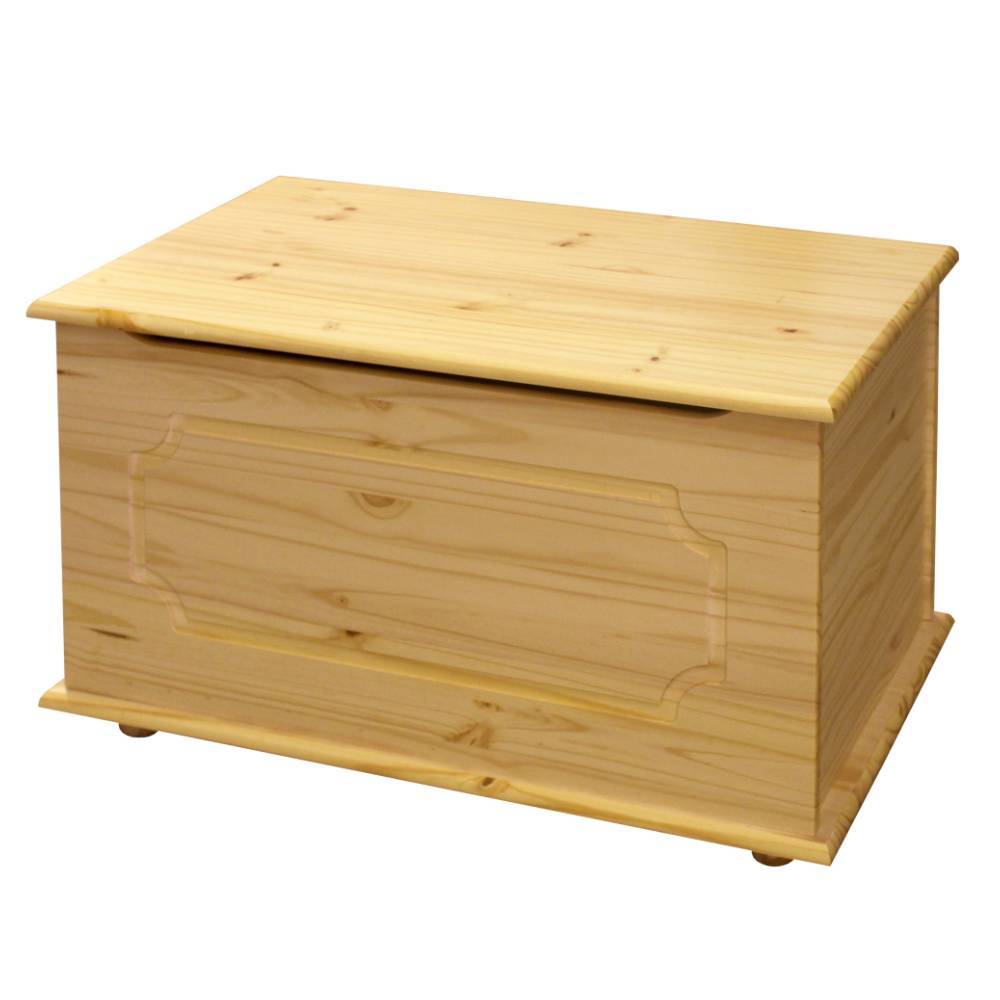 Flachdeckeltruhe aus Kiefer Massivholz - Ekorena