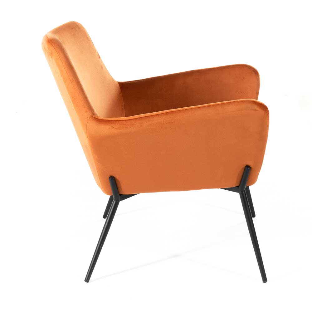 Design Samtsessel in Orange - Ofrael