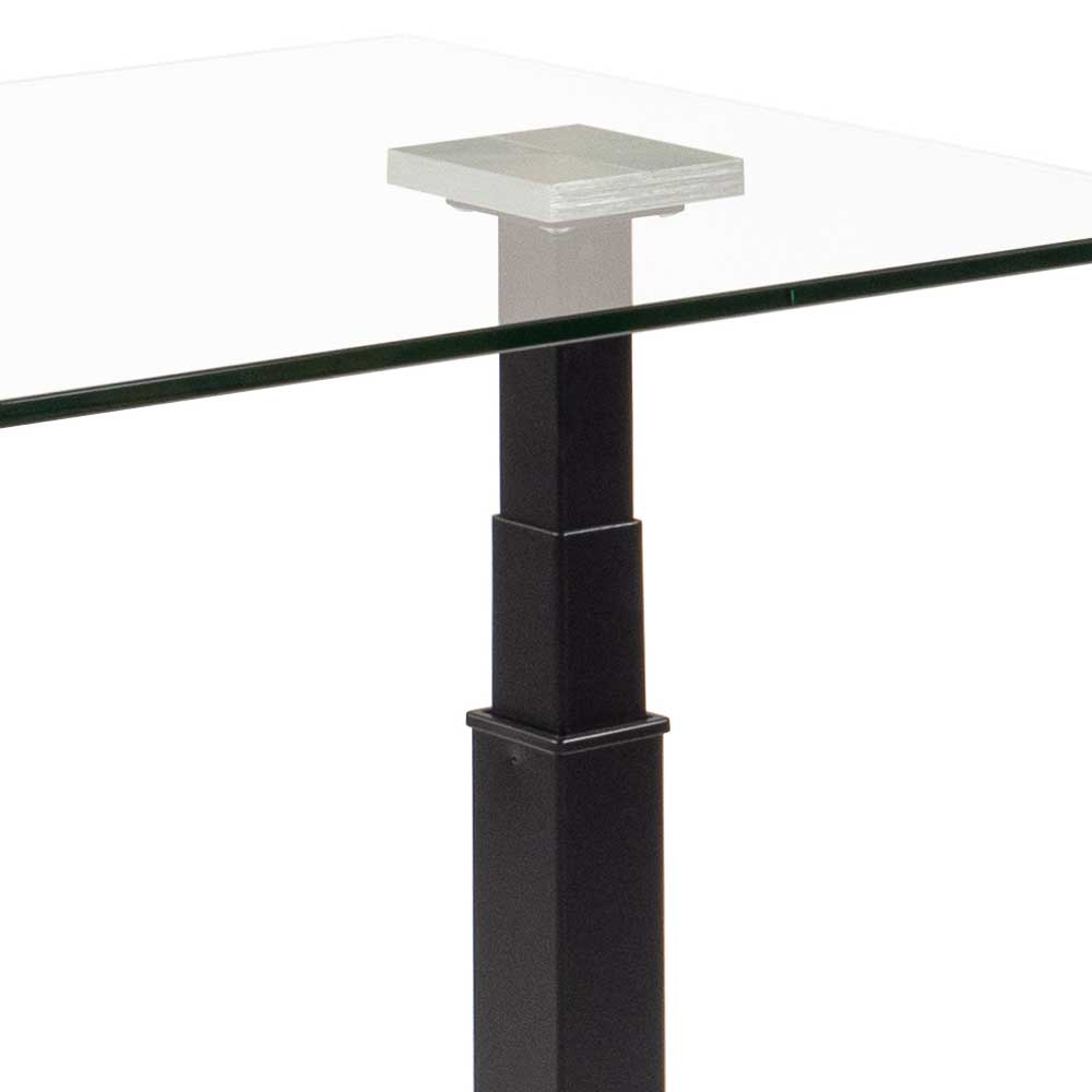 55x47 Glas Anstelltisch höhenverstellbar - Lutos
