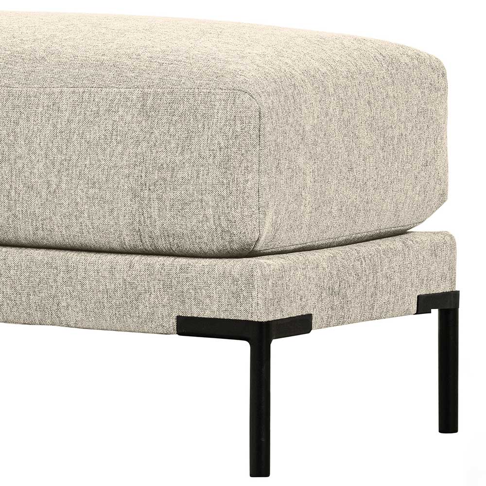 50x44x100 Hocker aus Webstoff in Beige - Guerrero