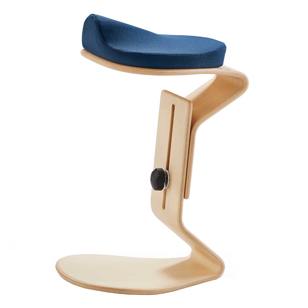 Office Hocker einstellbar aus Schichtholz - Kriscov