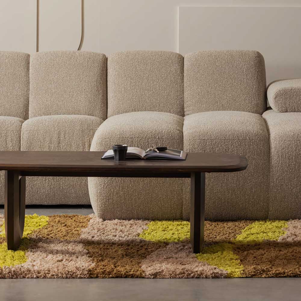 Retro Couchtisch in Walnuss Braun - Viragron