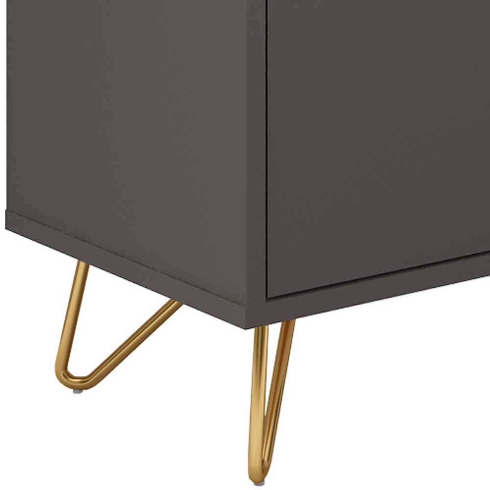 Sideboard in Grau & Gold - Tajibo