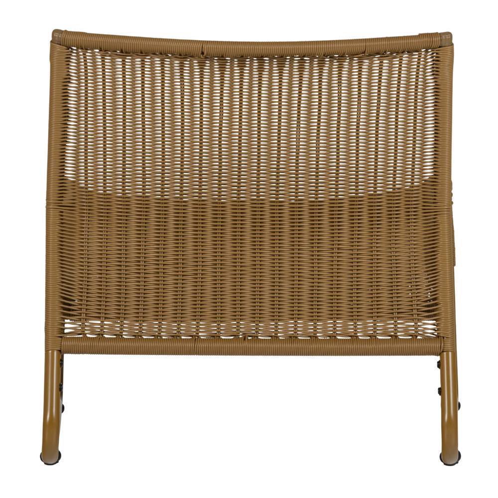 Outdoor-Lounge-Sessel in Honiggelb - Dostra