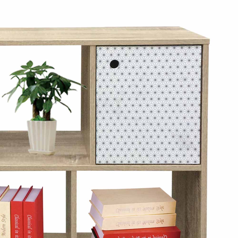 Retro Kommode Drondo mit zwei Türen und offenen Ablagen