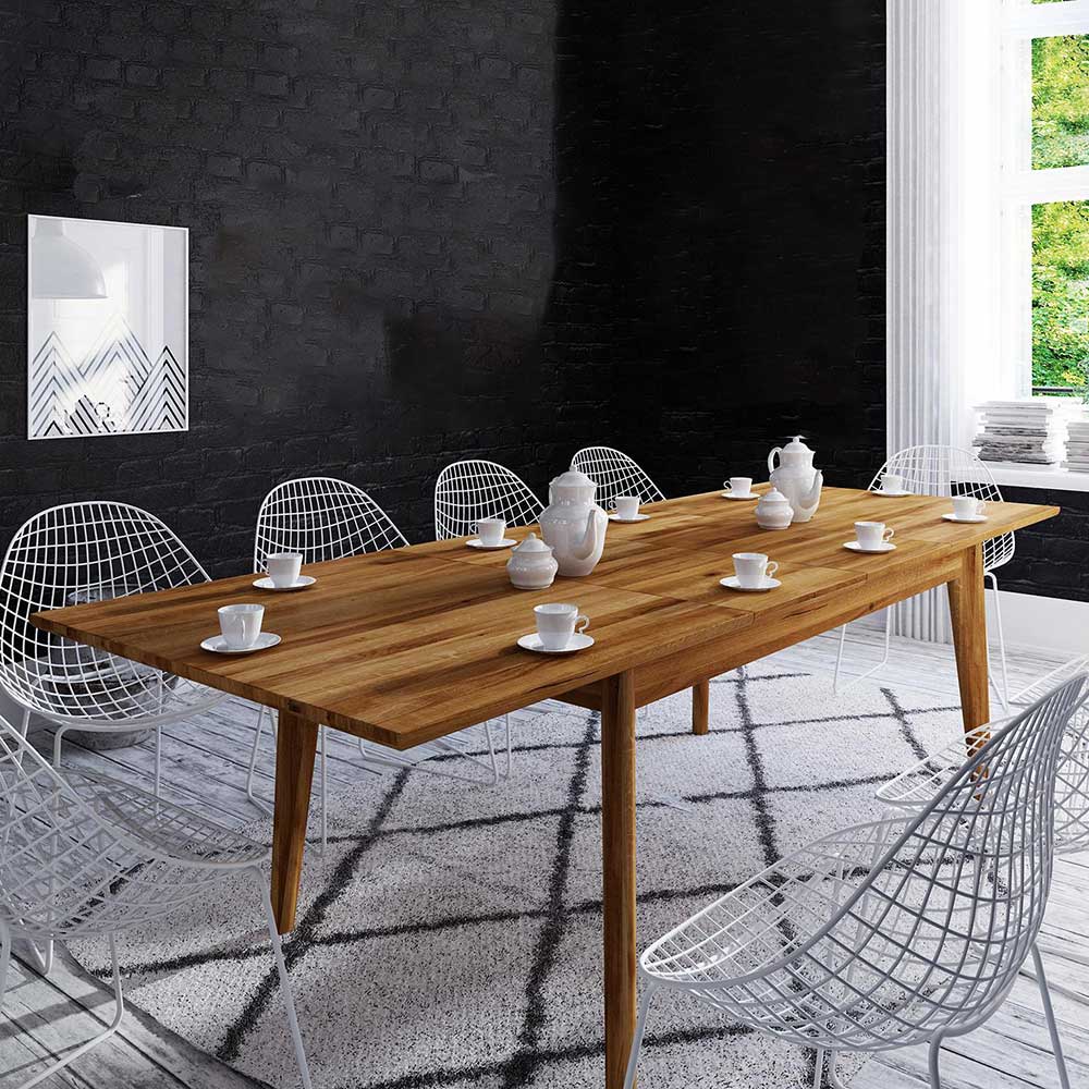 Esszimmer Ausziehtisch aus Holz Wildeiche - Eavy