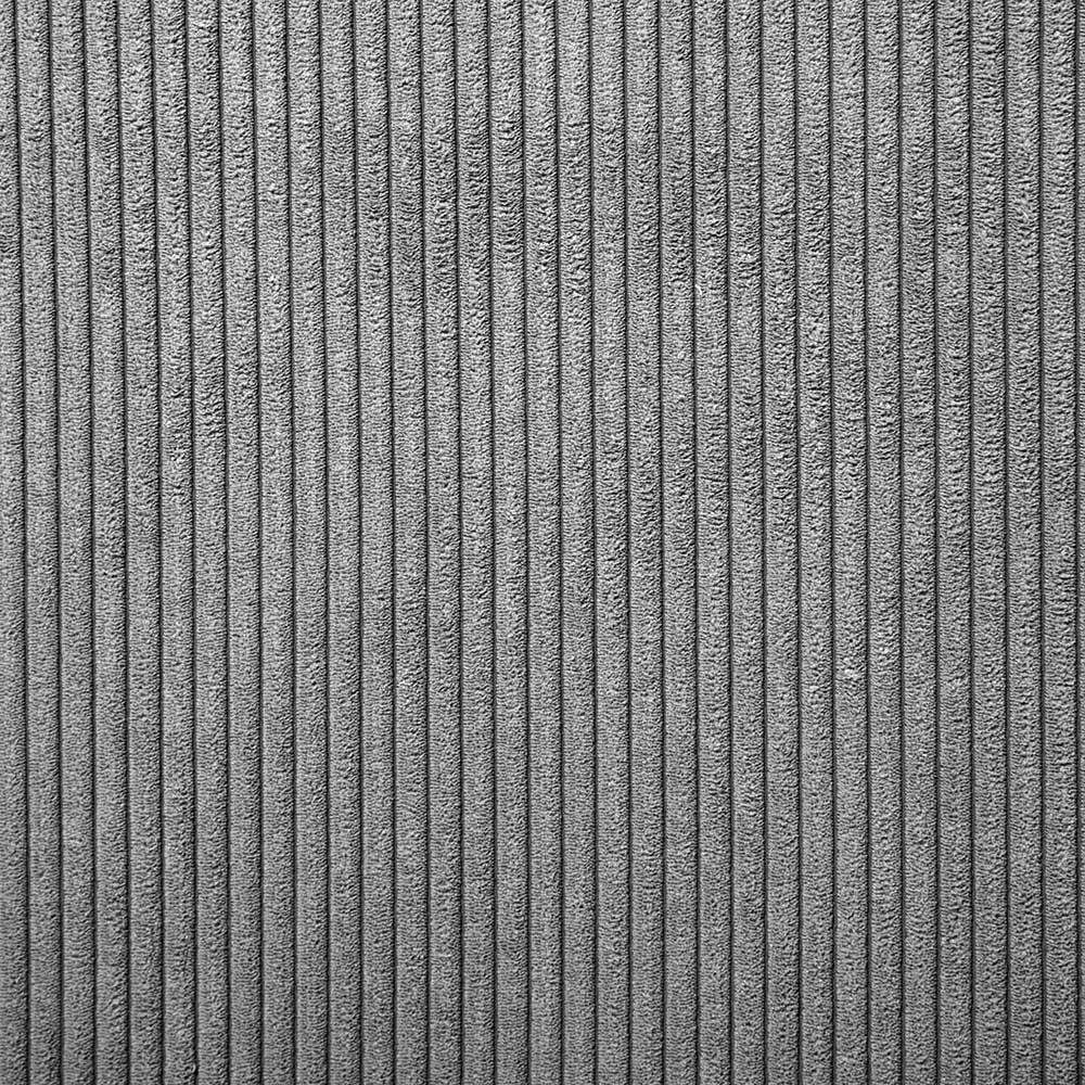 Modernes Breitcord Ecksofa in Grau - Hanyas