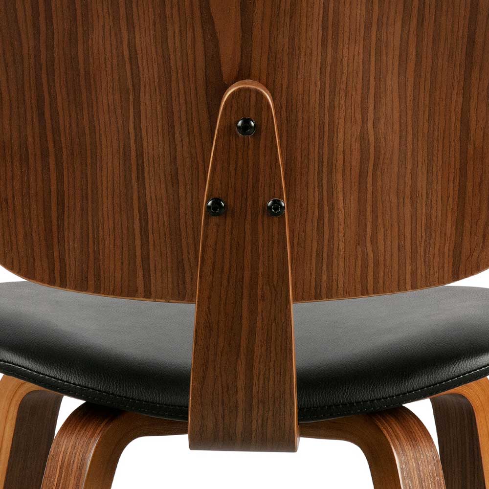 Designstuhl aus Kunstleder & Schichtholz - Riostar