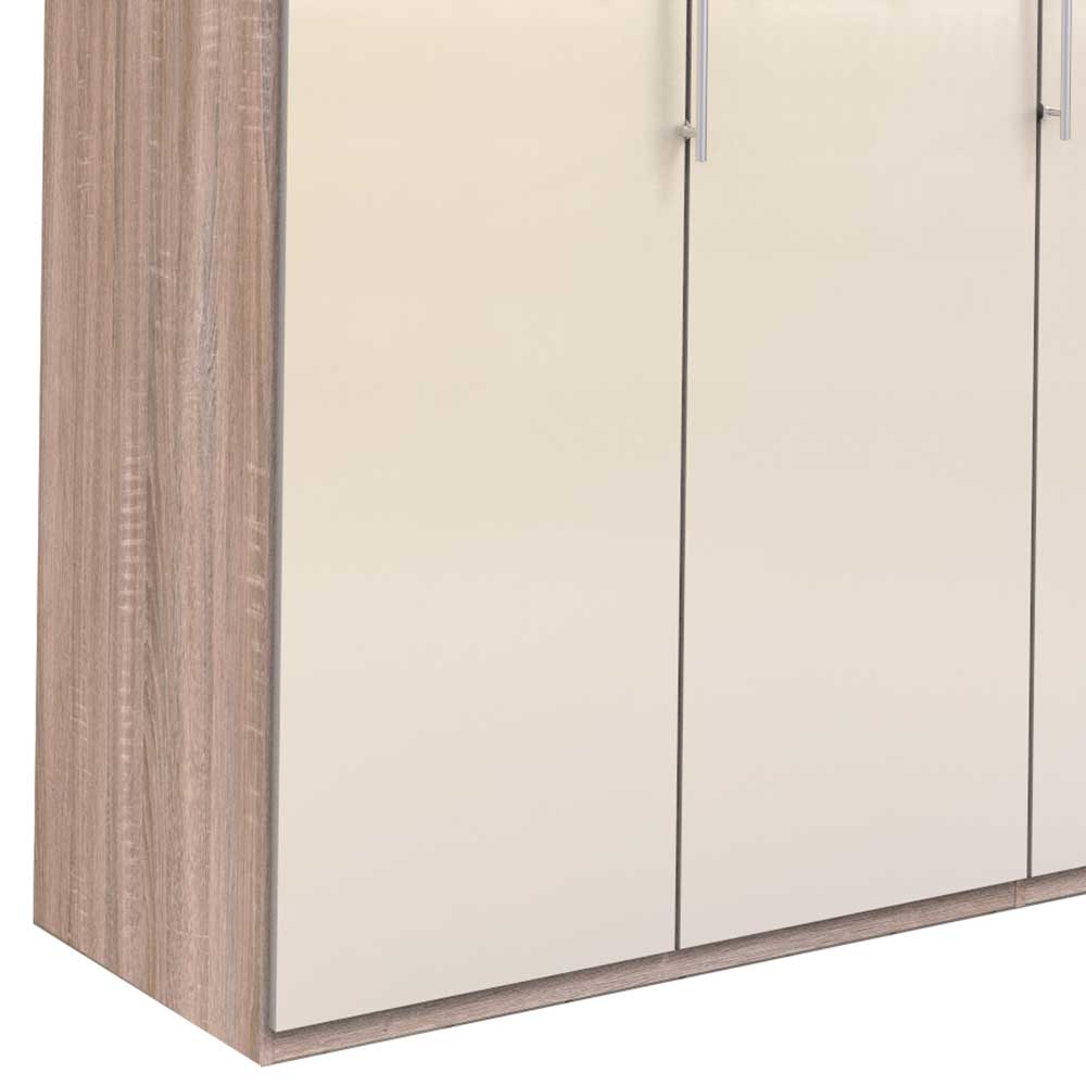 Schlichter Kleiderschrank 2-türig in Creme - Rativian