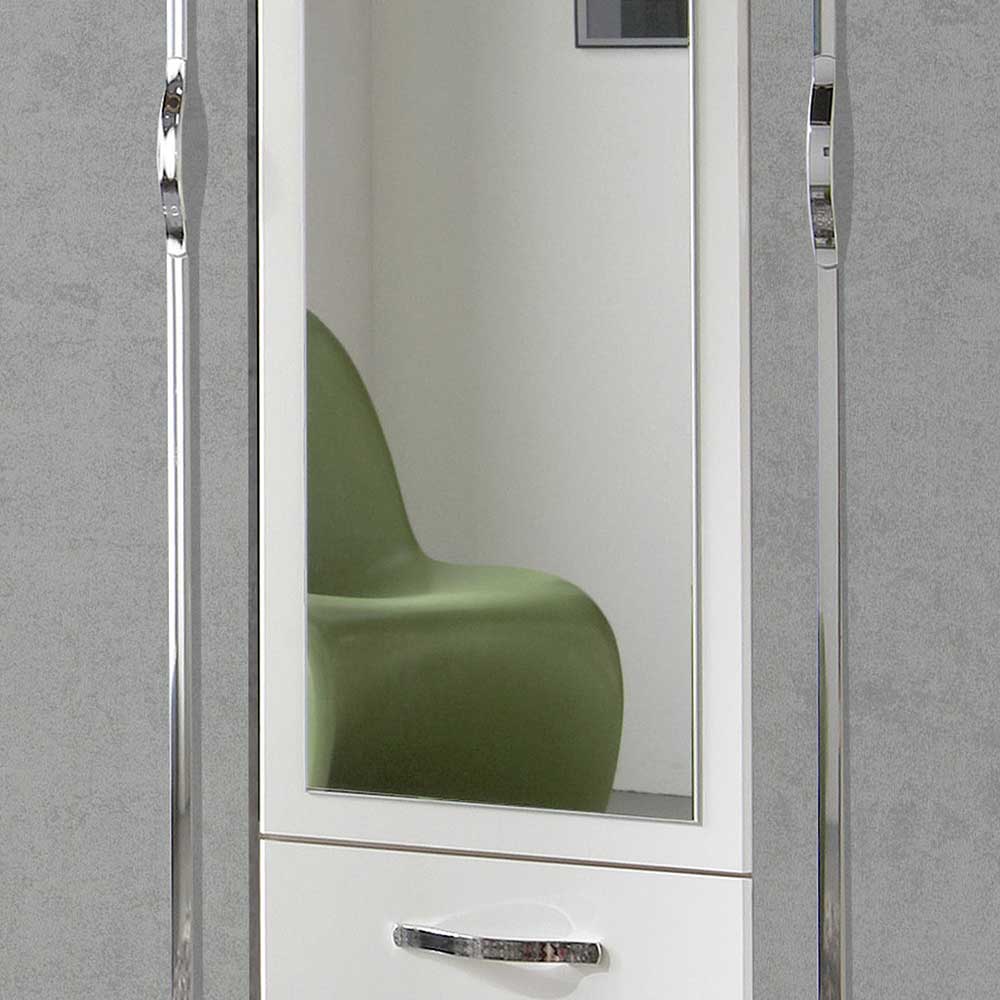 Kleiderschrank in Weiß & Beton Optik Hell - Hotti
