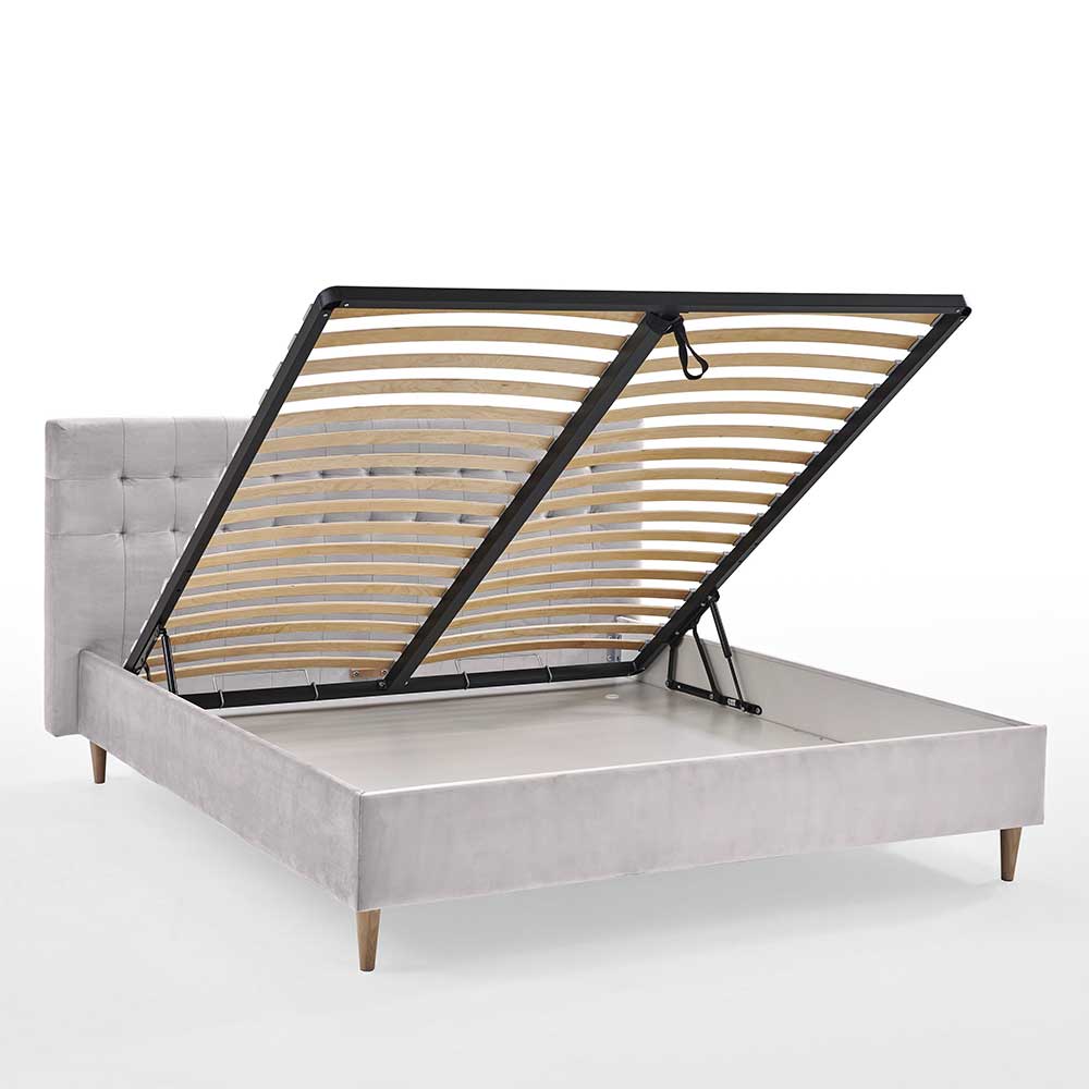 Samt Doppelbett mit Bettkasten - Diadonna