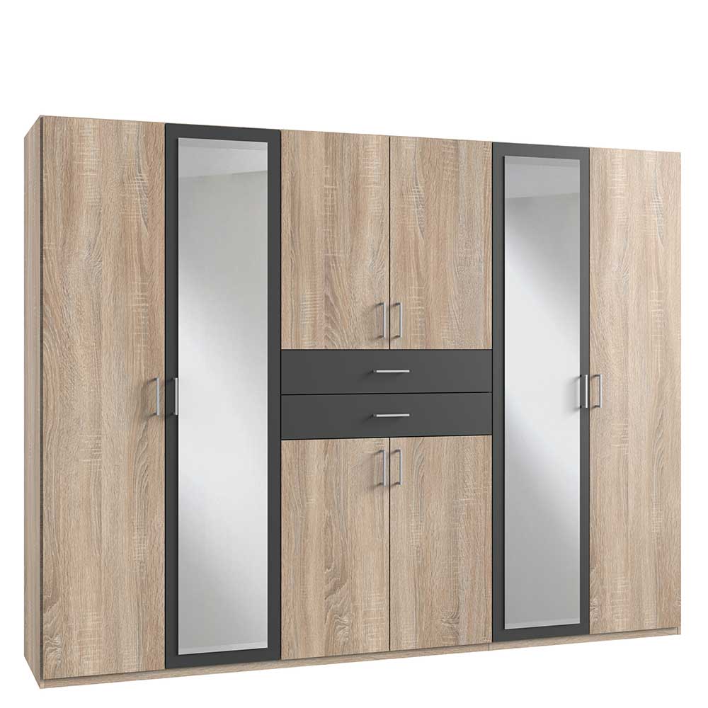 8-türiger Kleiderschrank in modernem Design - Eleore