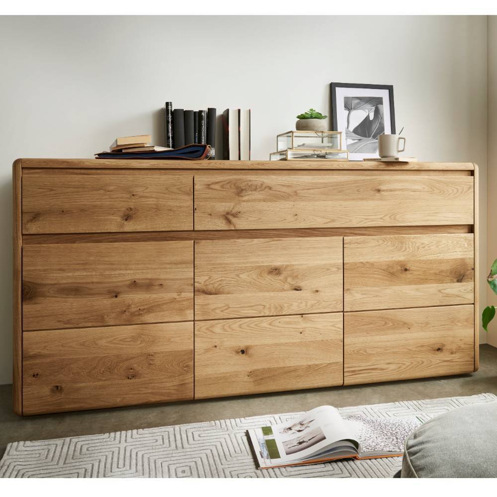 Holz-Sideboard aus Wildeiche massiv - Isydro