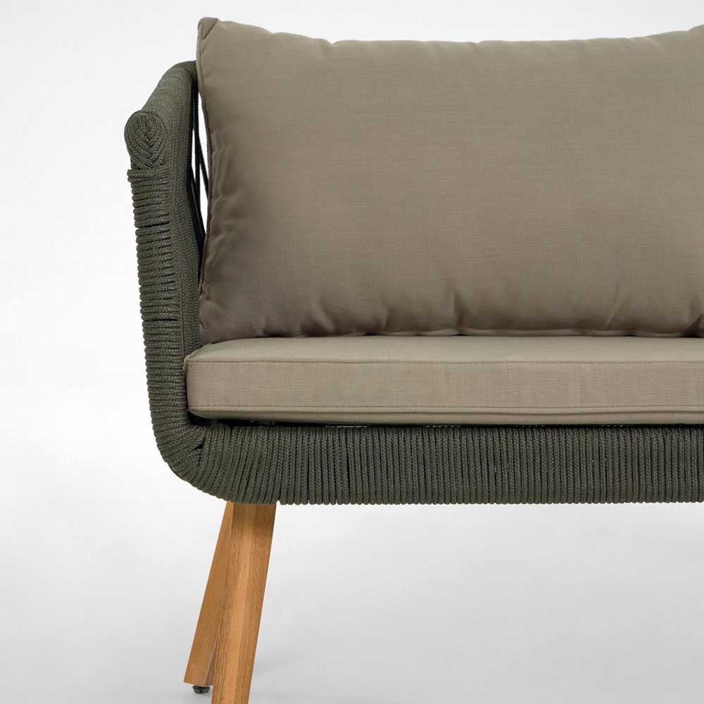 Sofa & Sessel aus Kordel-Geflecht - Lagoas (dreiteilig)