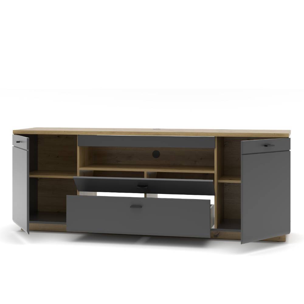 TV Board und Wandpaneel Set - Azar (achtteilig)