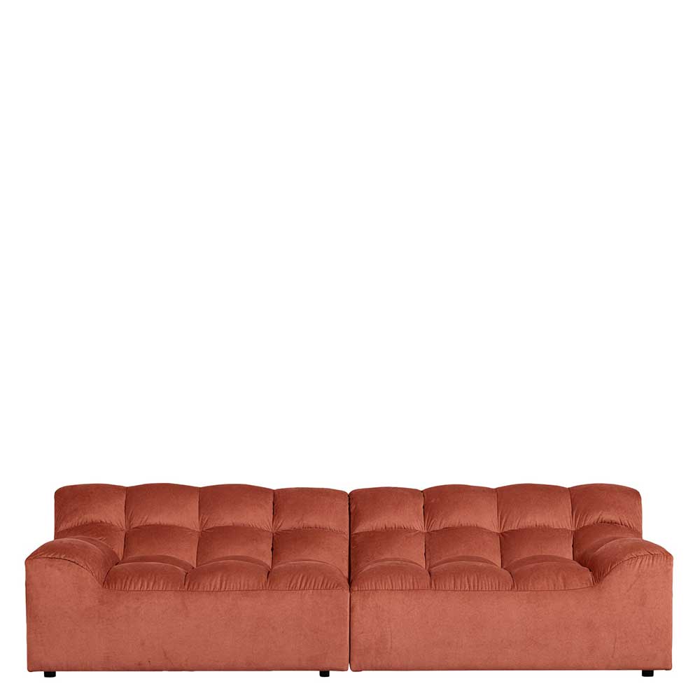 Designsofa in Apricot Samt - Lewis