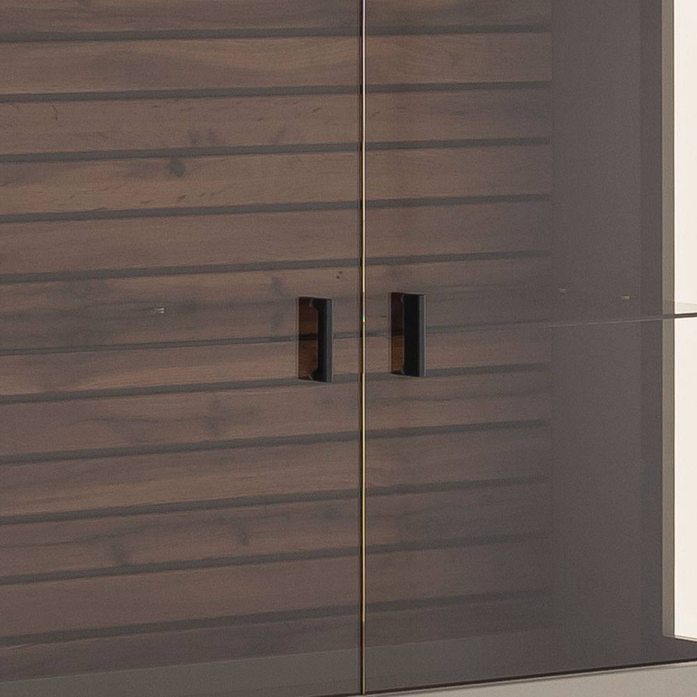 Wohnzimmer Anbauwand in Grau - Teorina (dreiteilig)