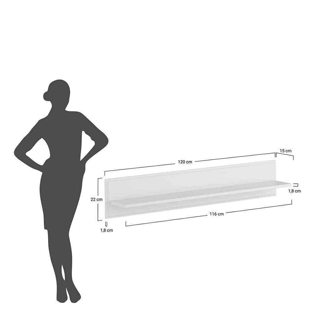 Wandboard in Weiß und Kiefer - Varicano