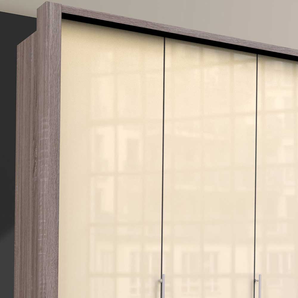 Kleiderschrank in Creme glasbeschichtet - Four