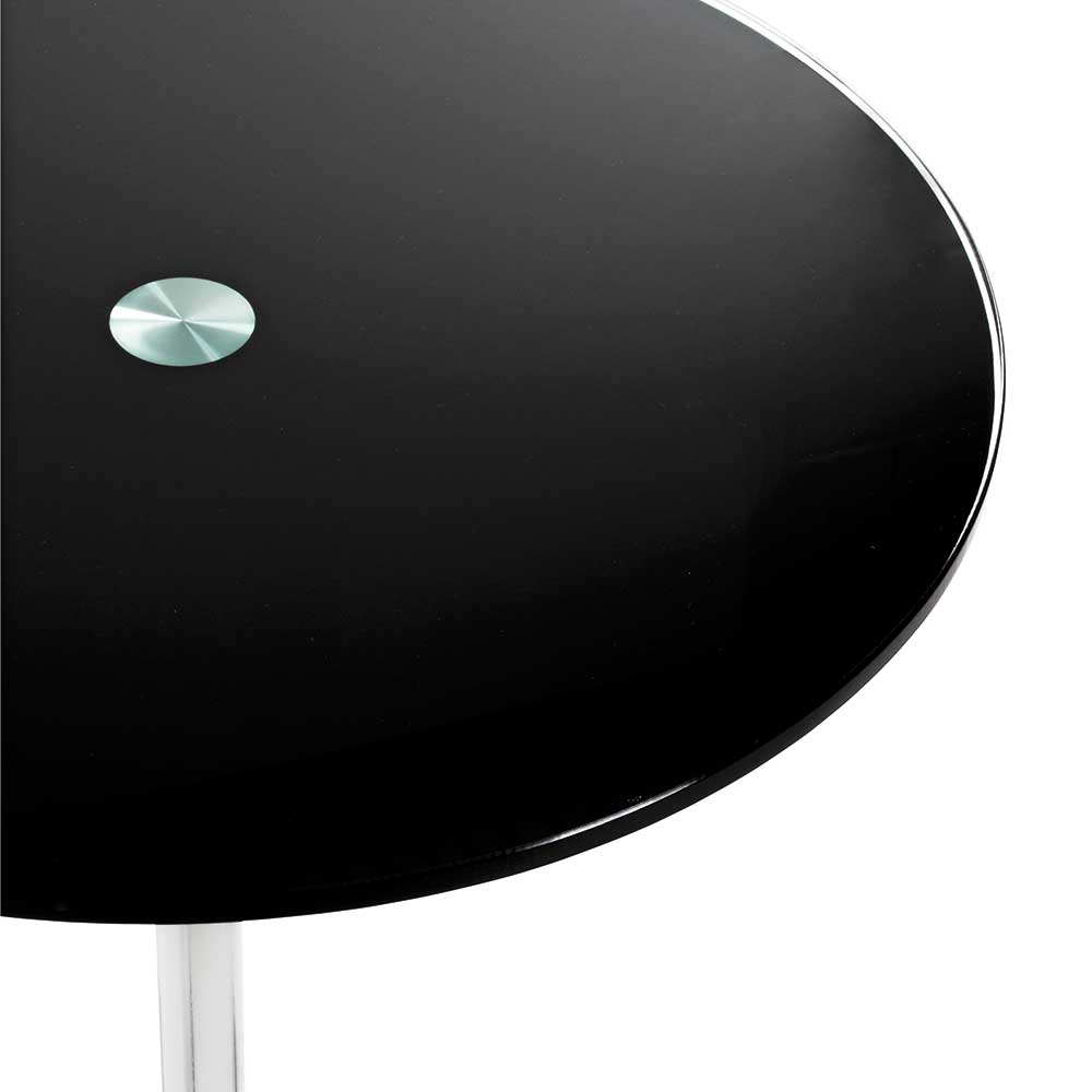 Design Beistelltisch aus Schwarzglas - Fulivia