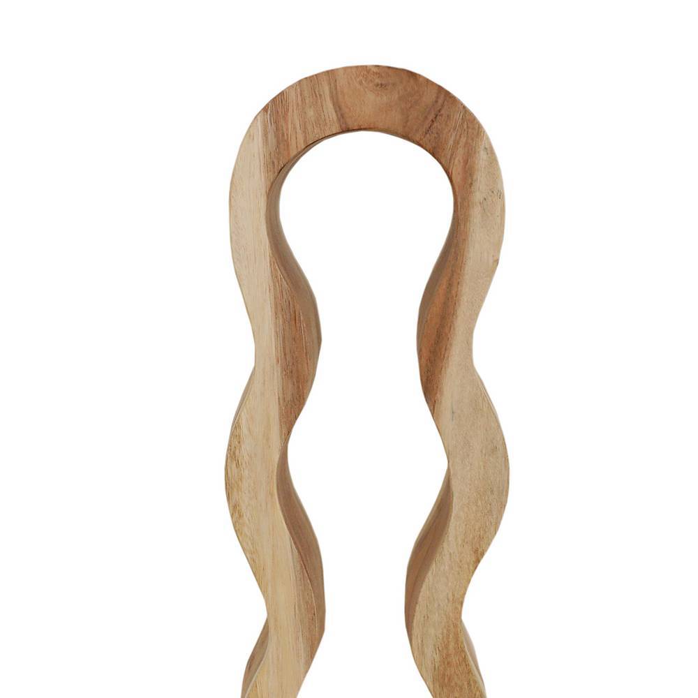 Design-Weinregal aus Suar Massivholz - Teako