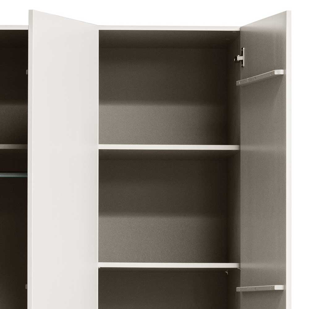 Kombi-Kleiderschrank in Hellgrau - Anela