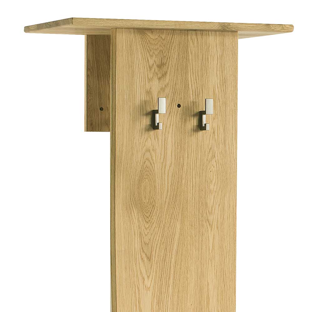 Geölte Holzgarderobe aus Eiche massiv - Avidora