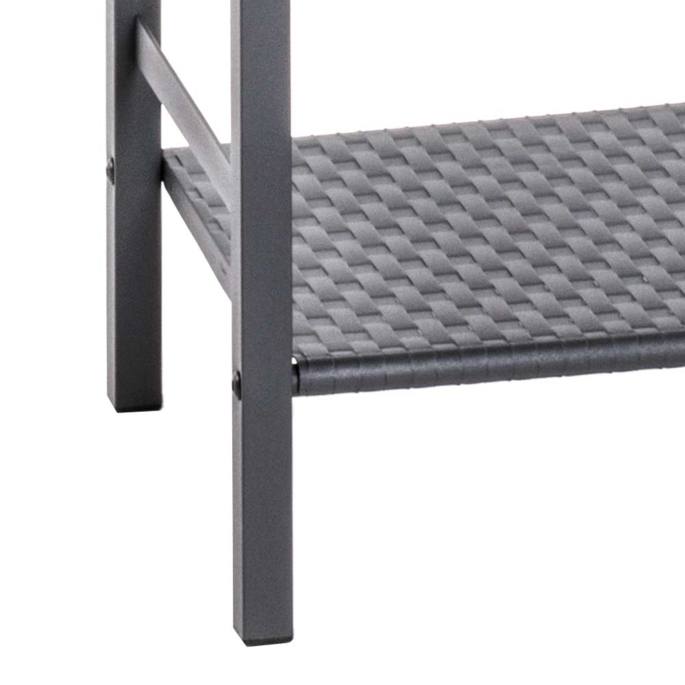 40x137x28 Stahlregal in Grau pulverbeschichtet - Nadiola
