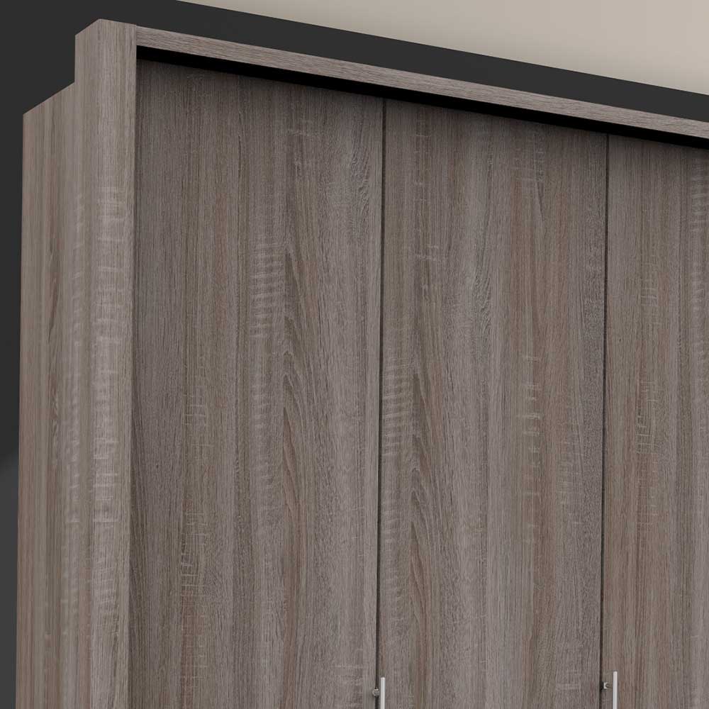 Kleiderschrank mit zwei breiten Abteilen - Crenba