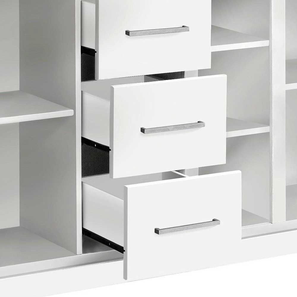 170x82x35 Weißes Sideboard auf Sockel - Enzetra
