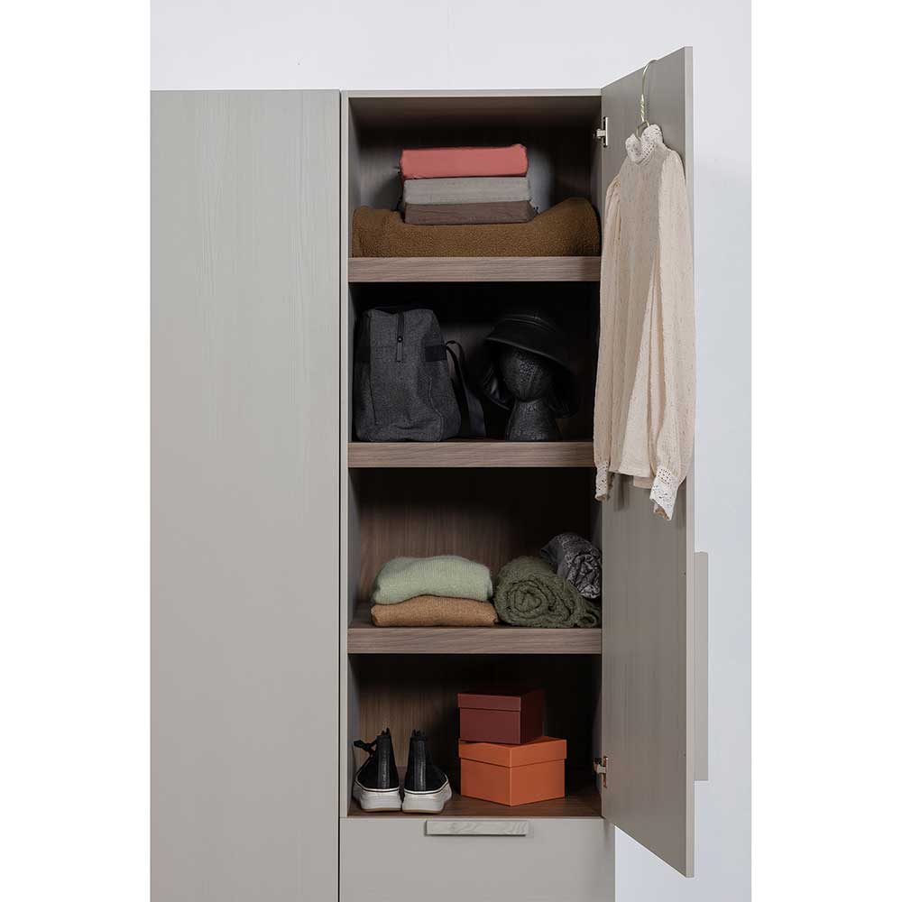 Skandi Wäscheschrank in Grau - Graland