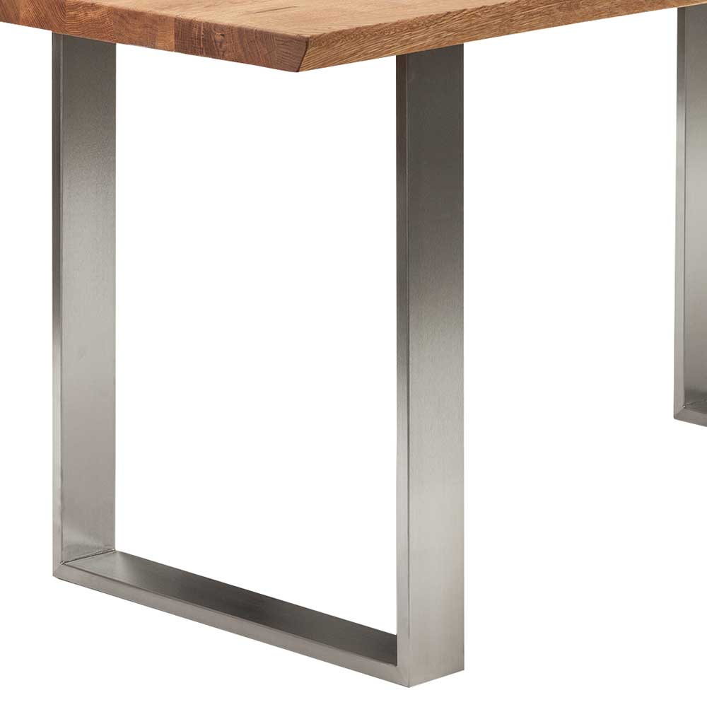 Design Esszimmertisch aus Wildeiche Naturkante - Sympatia